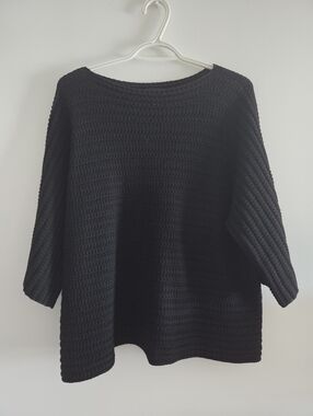 Eskandar merino wool knit sweater O/S